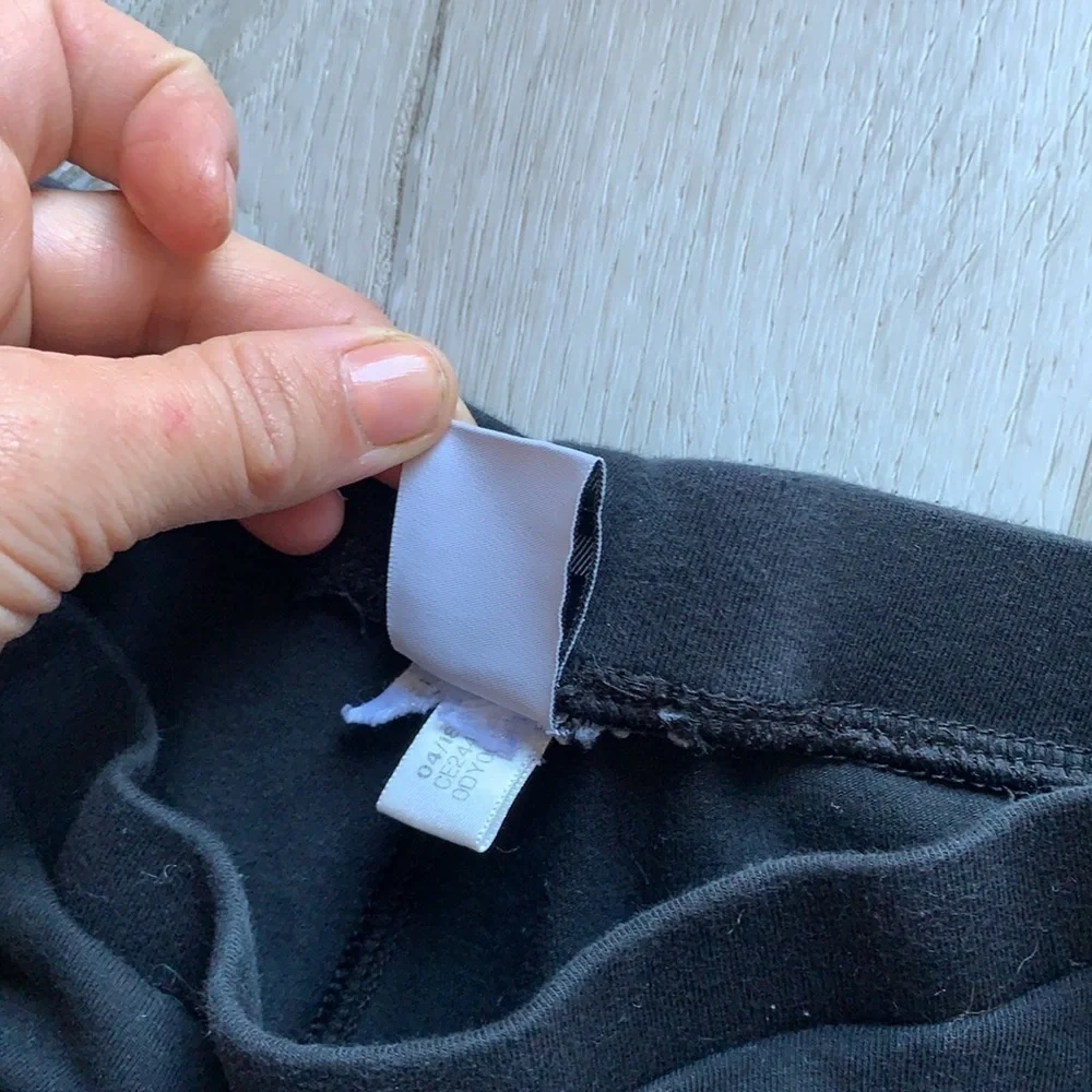 Adidas Three Stripe Black and White Leggings logo embroidered cotton casual S‎ - Picture 8 of 10